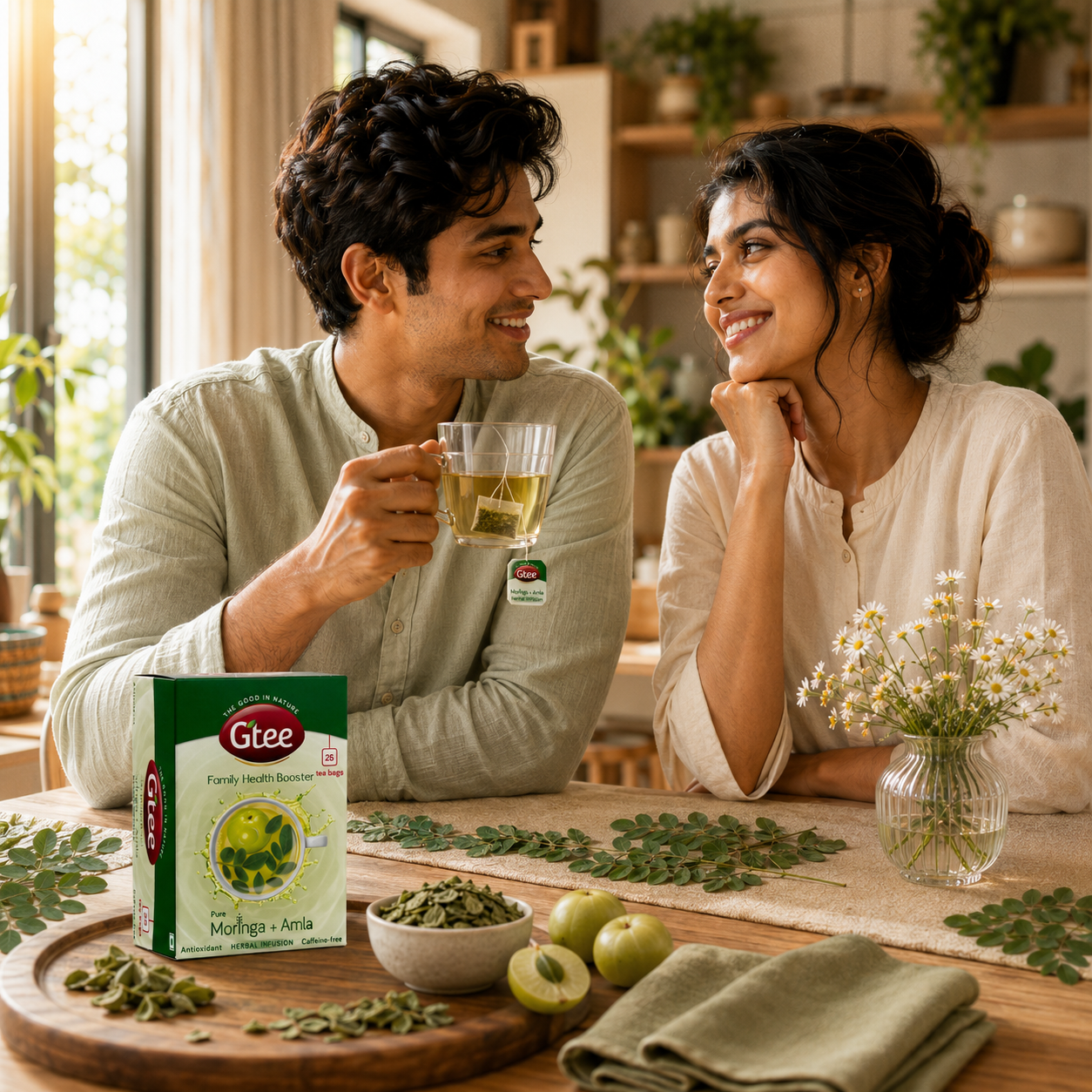 GTEE Moringa + Amla | Herbal Infusion | A Family Health Booster, the Traditional Way