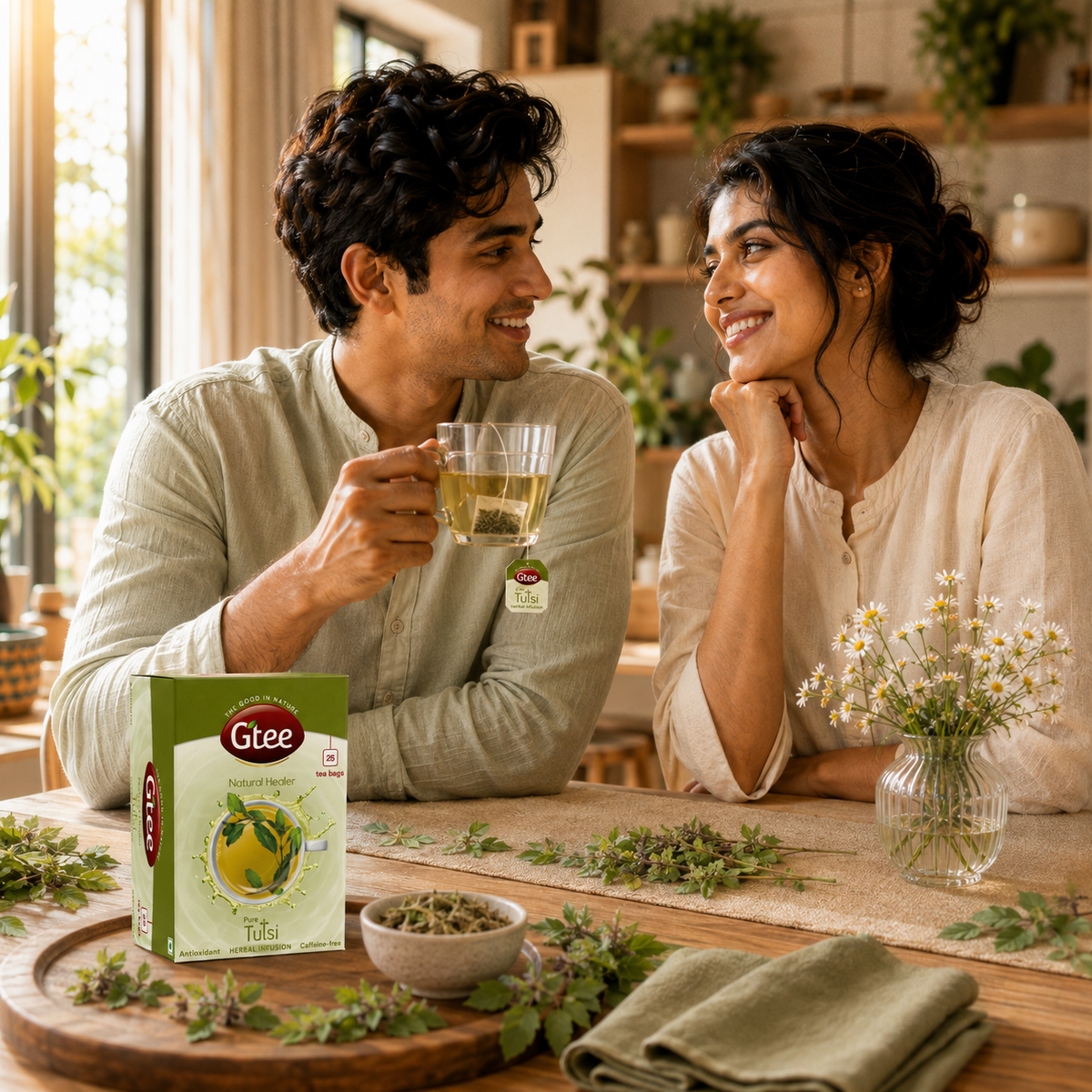 GTEE Tulsi | Pure Tulsi Leaves | A Natural Herbal Infusion, Reached for Through Generations