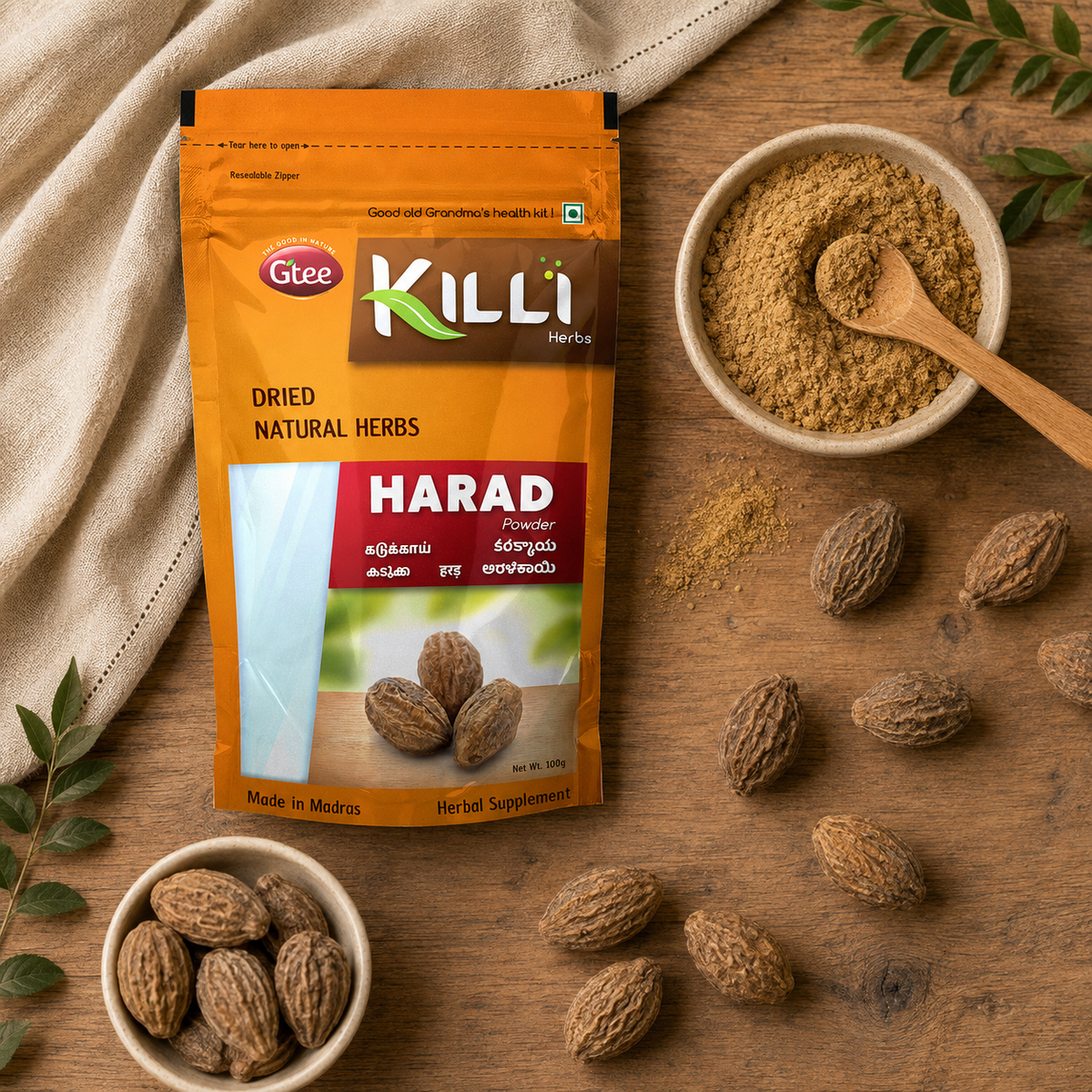 Killi Harad | Kadukkai Powder | Traditional Care for Gut Health