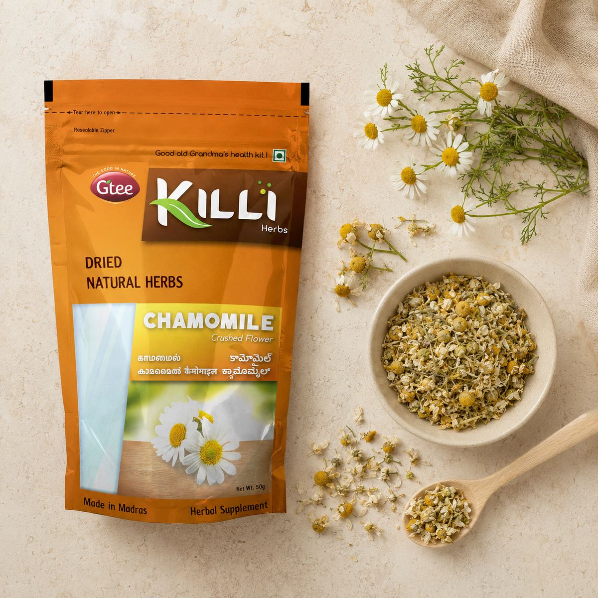 Chamomile Flower | Killi Chamomile Poo | The Cup That Says Goodnight
