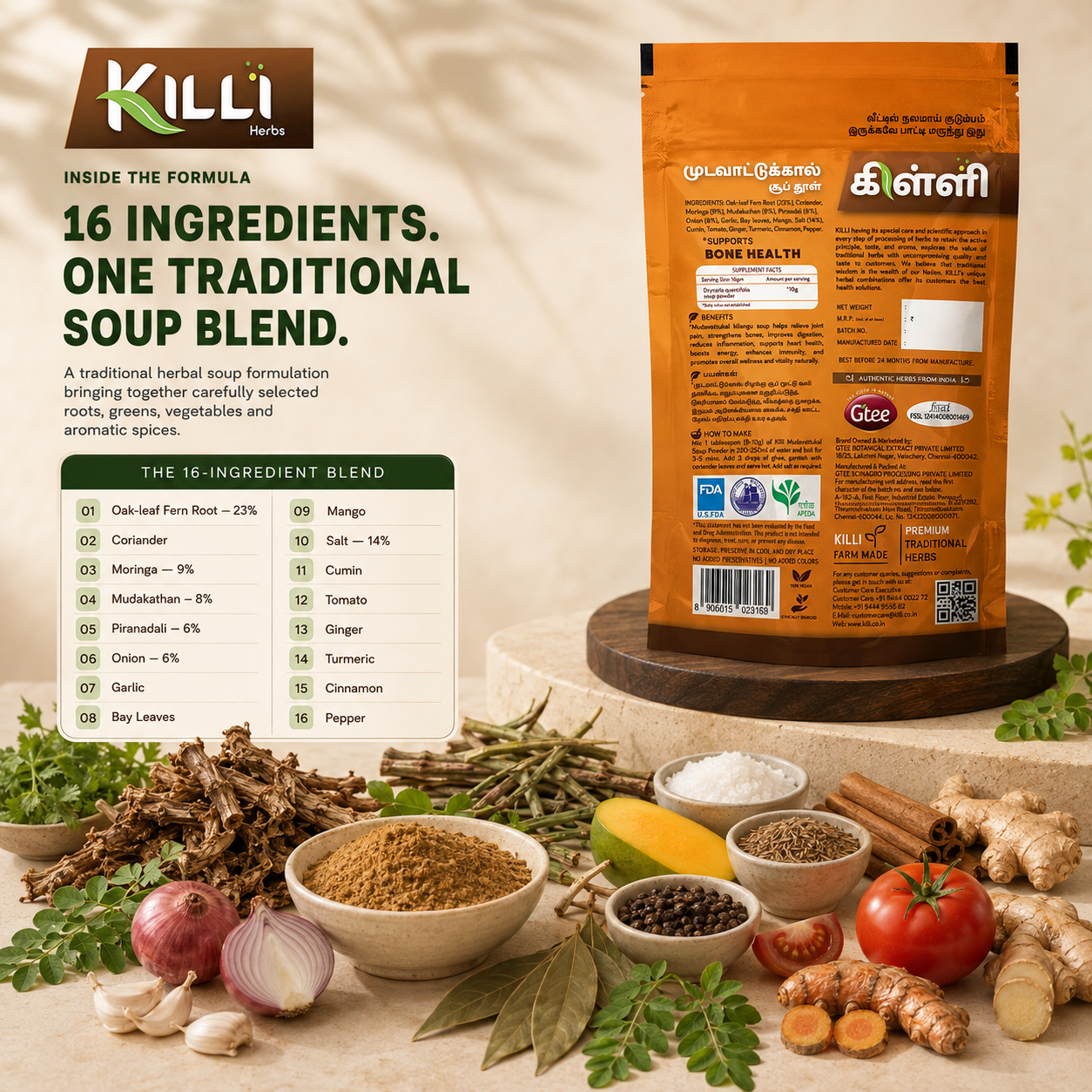Killi Mudavattukal Kizhangu Soup Powder | A Bowl Grandmothers Swore By for Tired Joints
