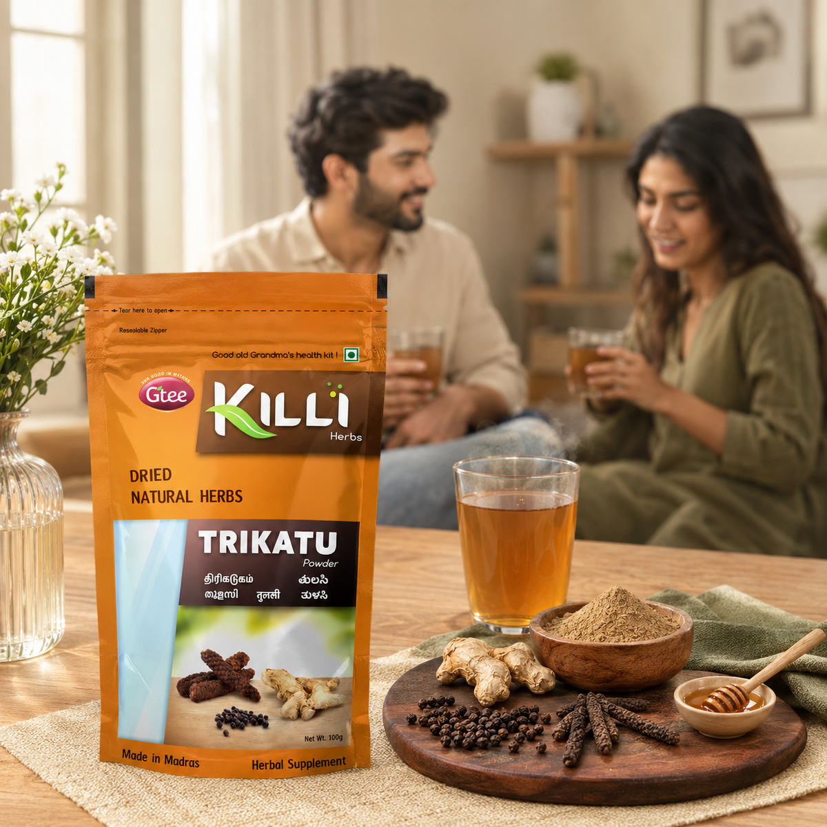 Killi Thirikadugam | Trikatu | Thirukaduga Powder The Three-Spice Digestive Classic