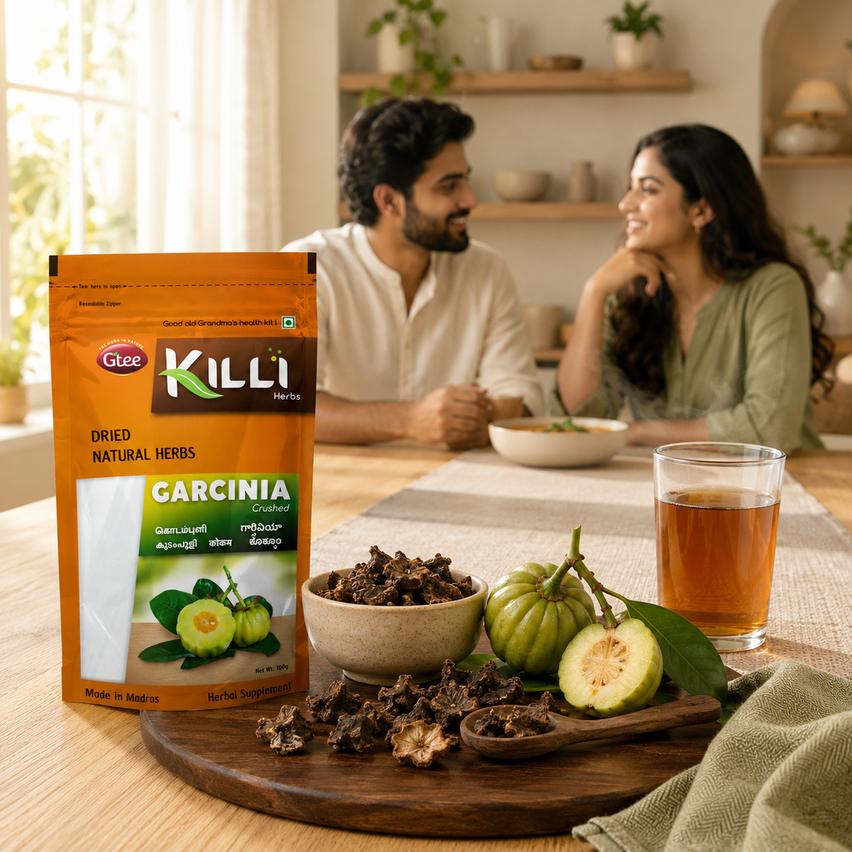 Killi Garcinia Crushed | Kudampuli | A Traditional Ally for Weight Management, 100g