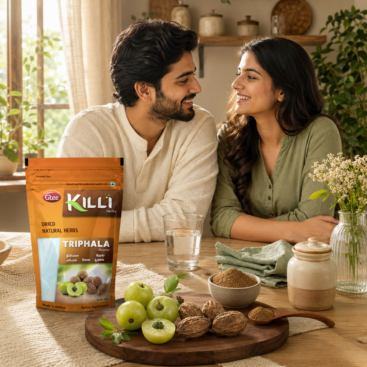 Killi Triphala | Three-Fruit Ayurvedic Powder | Traditional Support for Digestion & Immunity