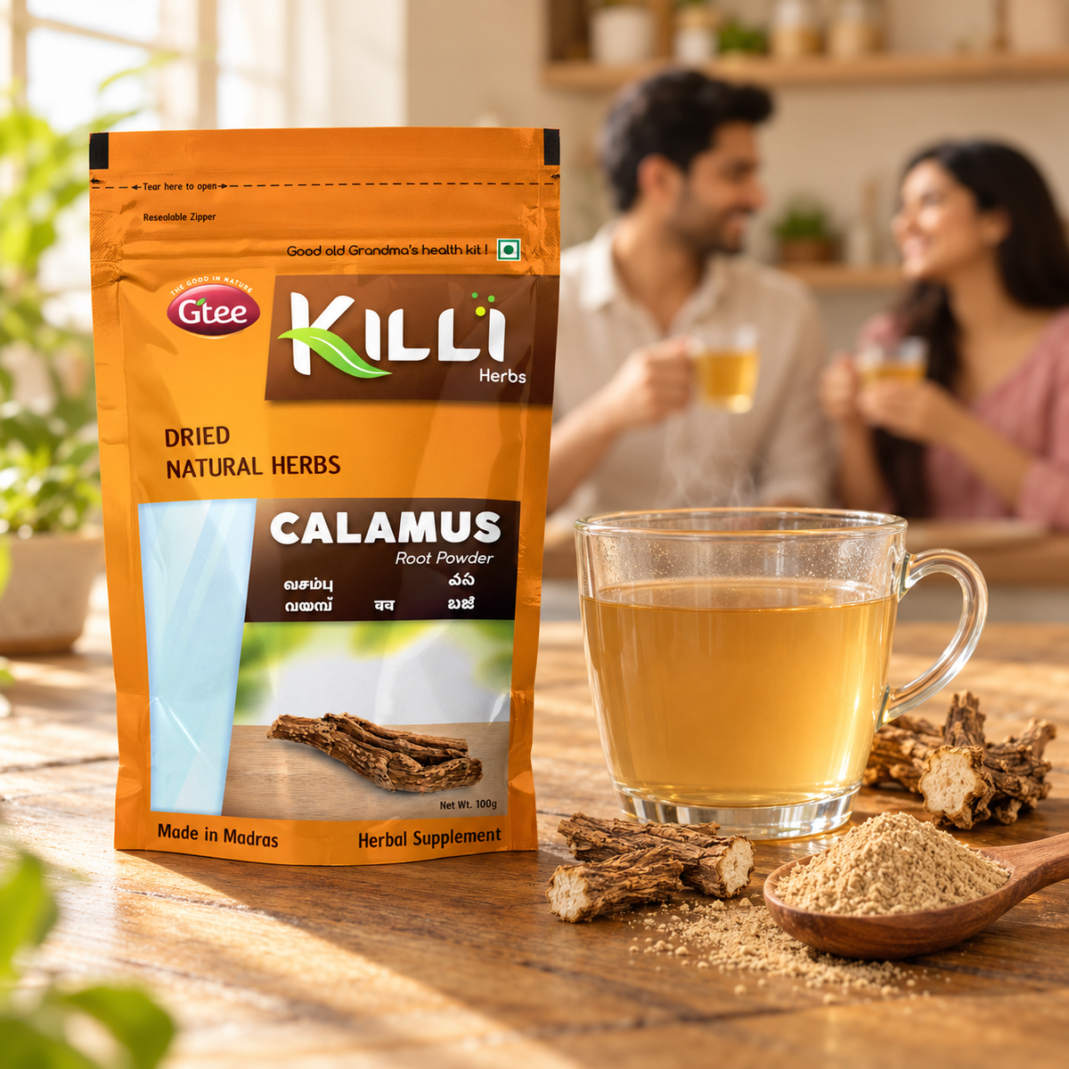 KILLI Calamus | Vasambu | Vach | Vayambu | Vasa | Baje Root Powder, 100g | A Traditional Root Ritual, Rooted in Ayurveda