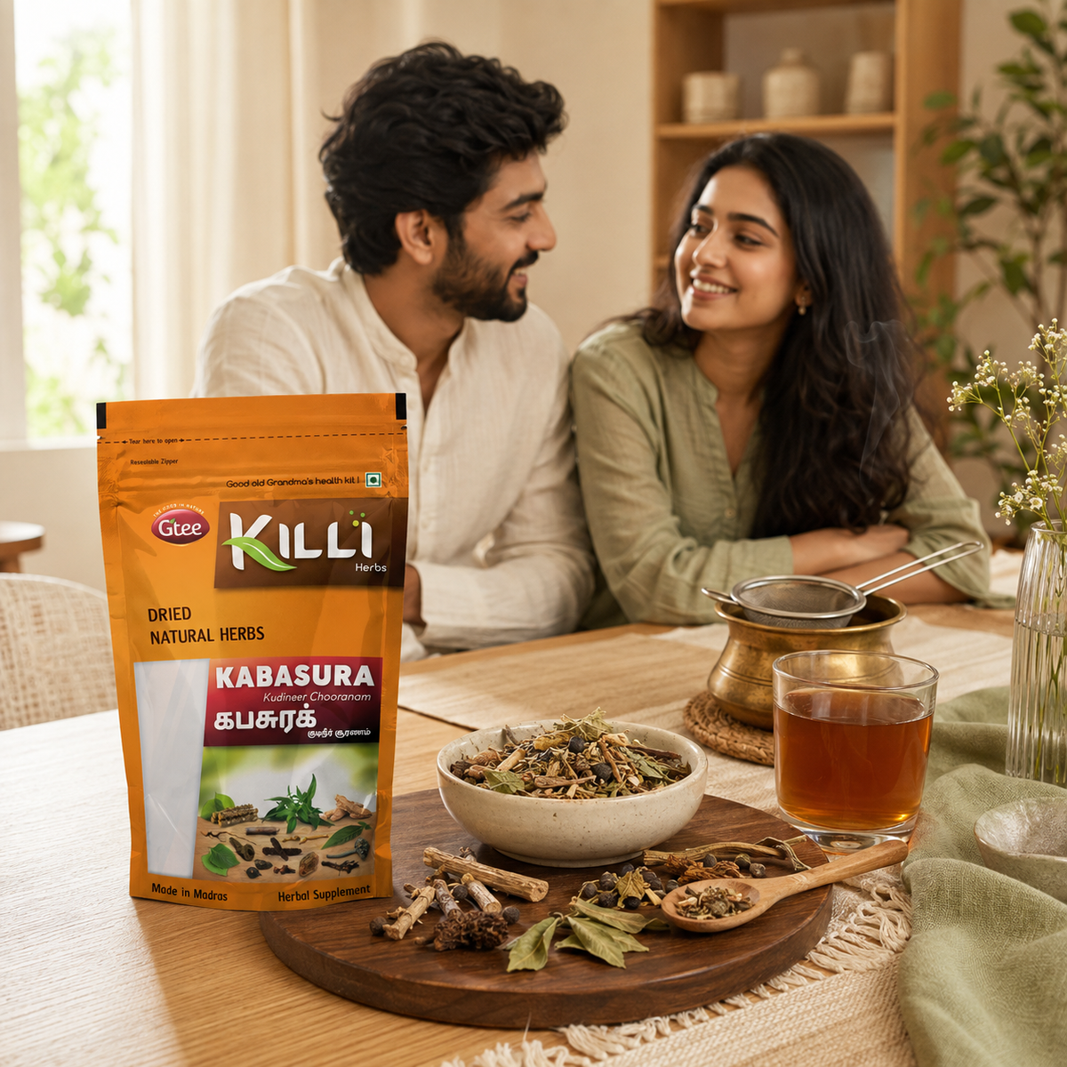 KILLI Kabasura Kudineer Chooranam, 100g | Cold, Cough & Immunity Support