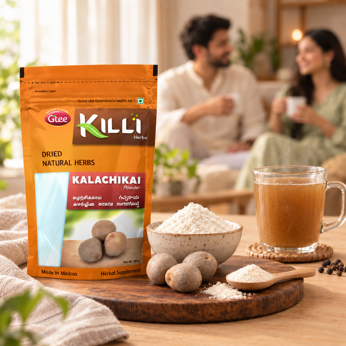 KILLI Fever Nut | Kalachikai | Kantkarej | Kalanchi | Gachakaya | Gajikekayi Powder, 100g | A Traditional Household Herb