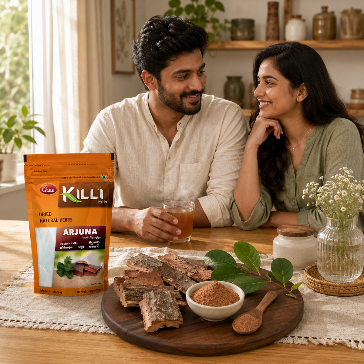 Killi Arjuna | Marutham | Neermarudhu | Thella Maddi | Nirmatti Bark Powder: Your Heart's Traditional Companion