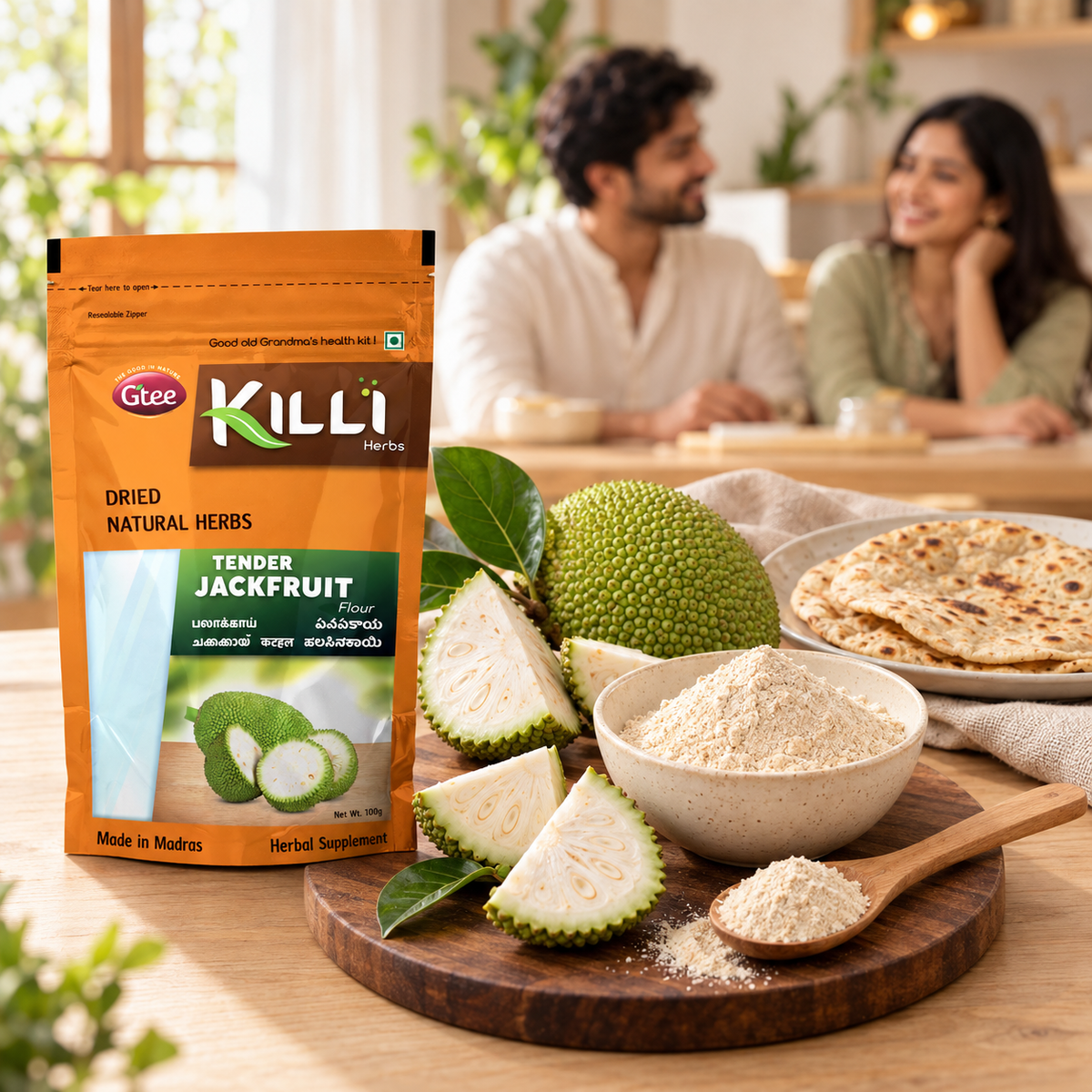 Tender Jackfruit Flour |Killi Palakkai Maavu |  A Grandmother's Secret to Everyday Wellness