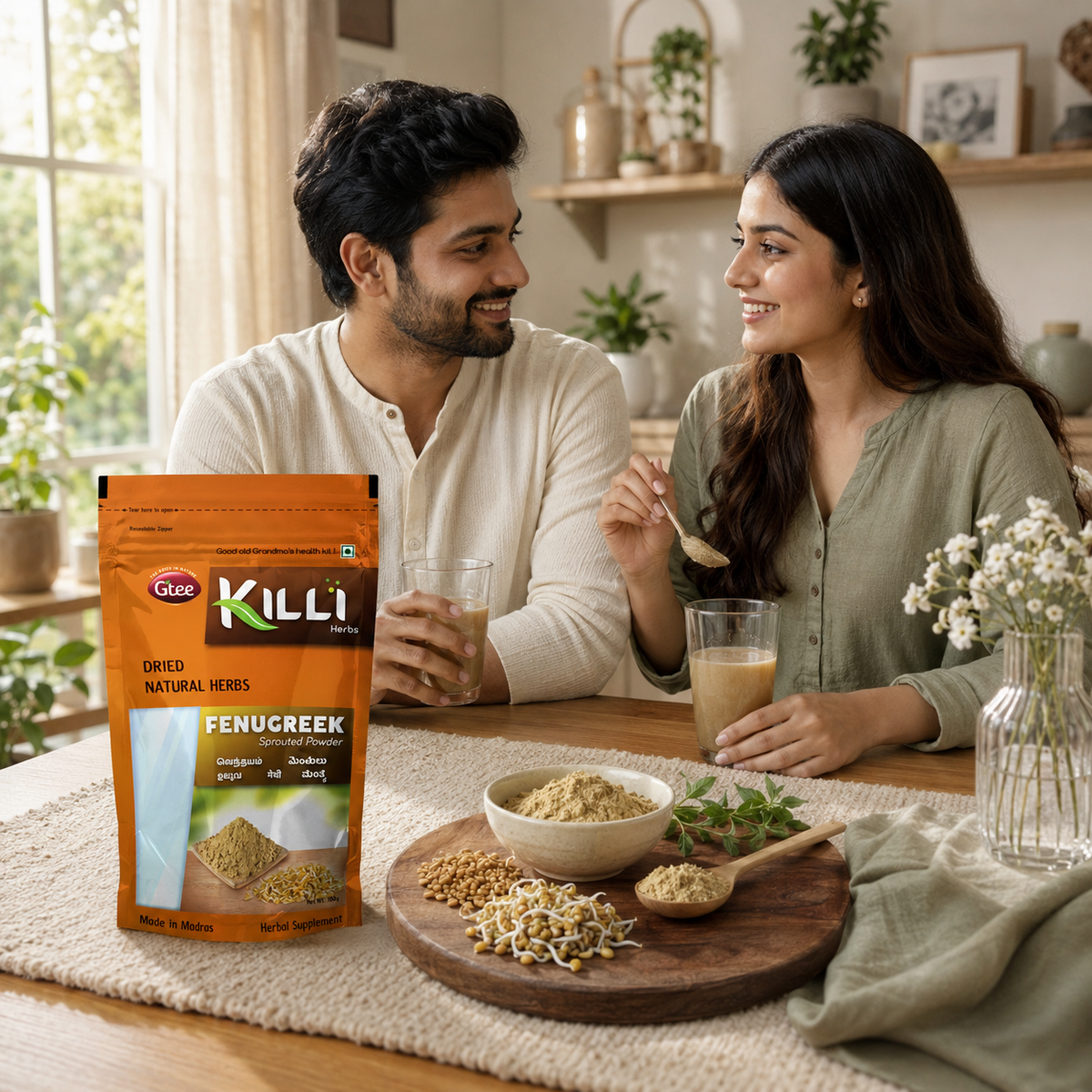Killi Fenugreek Sprouted Powder | Vendhayam Powder | Traditional Digestive & Wellness Tonic