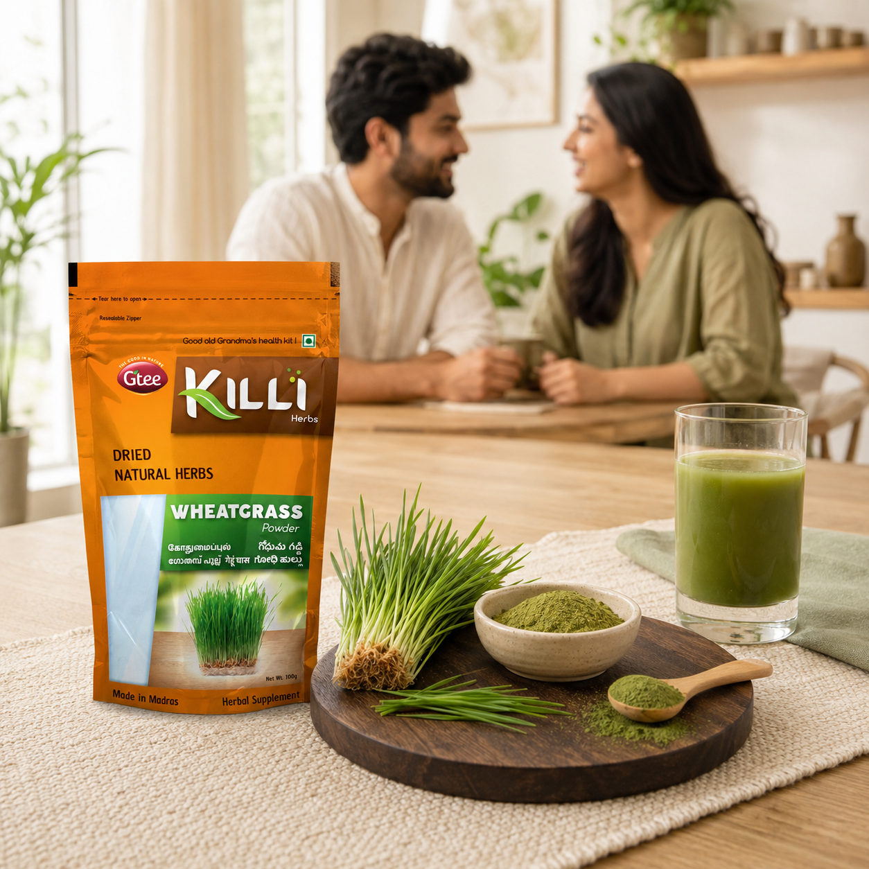 Killi Wheatgrass Powder | A Shot of Green Straight From the Farm