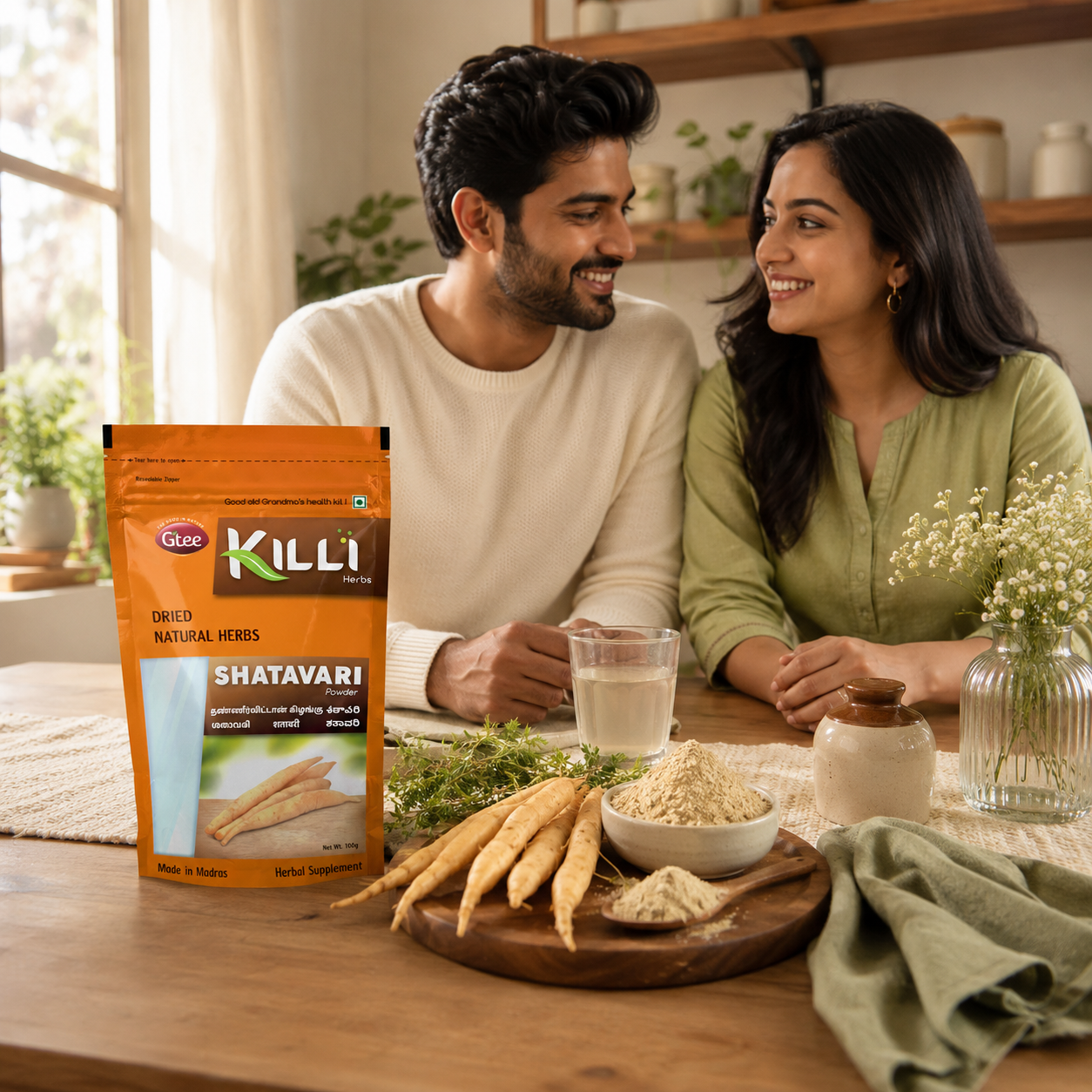Killi Shatavari | Thaneervittan Kizhangu Powder | Traditional Support for Women's Wellness