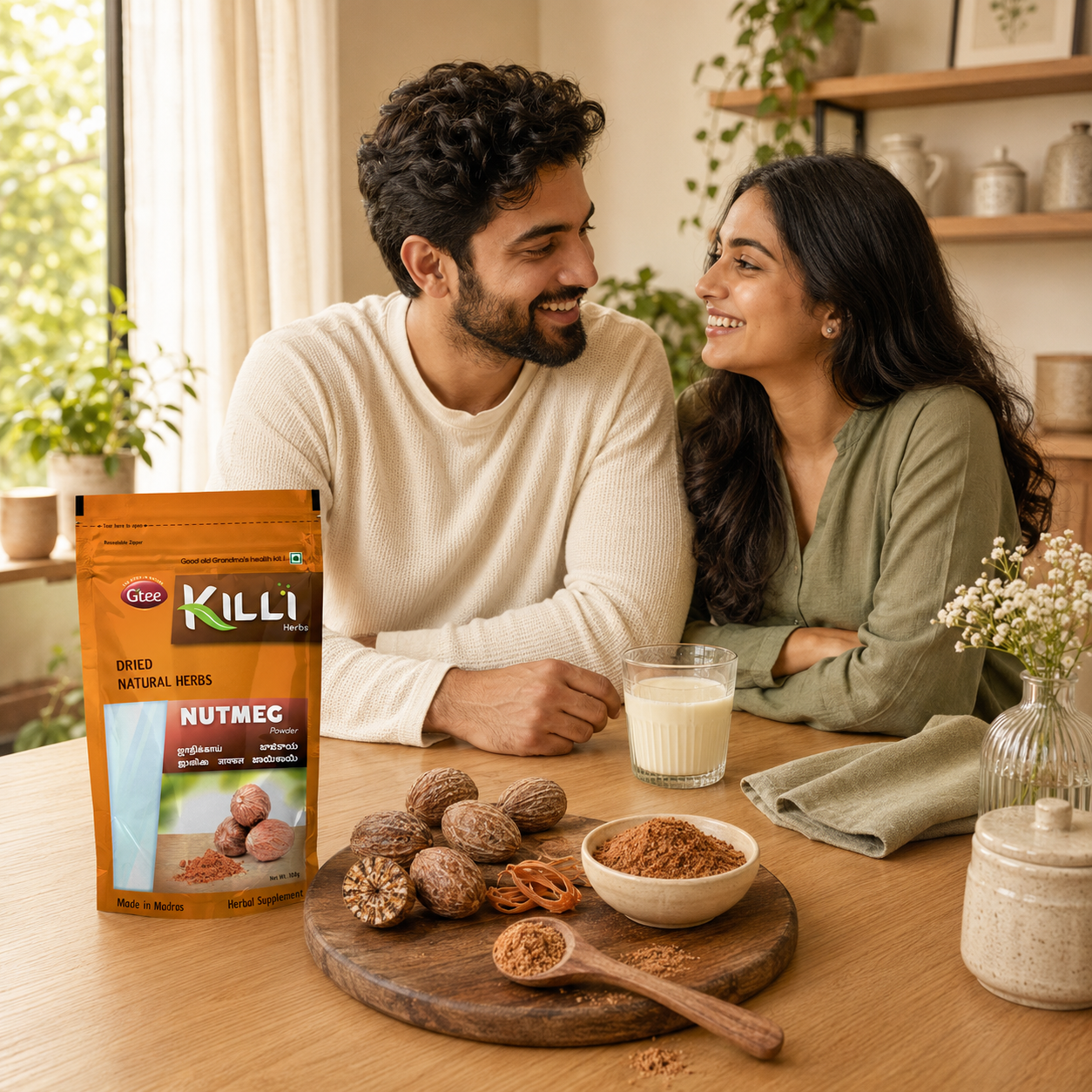 Killi Nutmeg | Jathikkai Powder | Traditional Calm & Vitality Spice