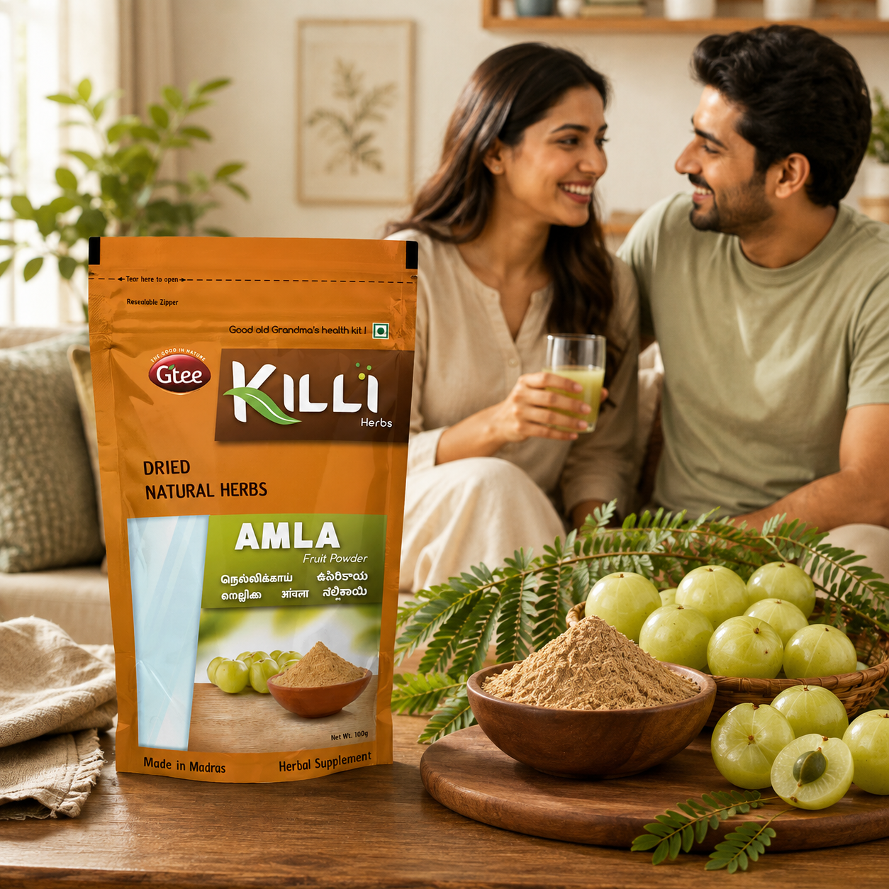 Killi Amla | Nellikkai Powder | Traditional Vitamin C-Rich Immunity Booster