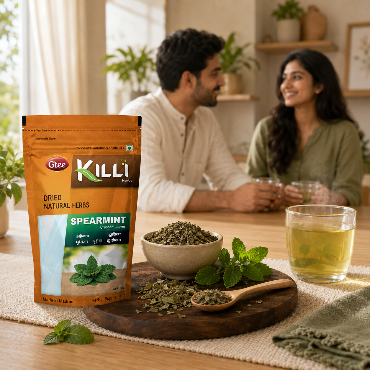 Spearmint Crushed Leaves | Killi Pudina Ilai Thugal | The Cooling Cup Your Stomach Will Thank You For